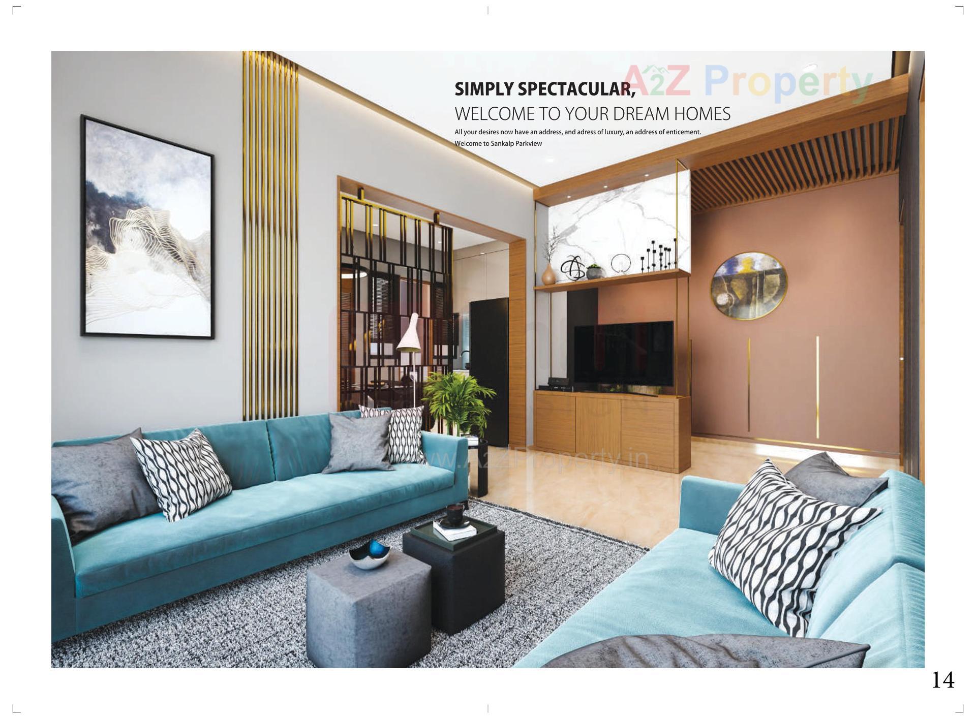 3D Elevation of real estate project Sankalp Parkview located at Koteshwar, Gandhinagar, Gujarat