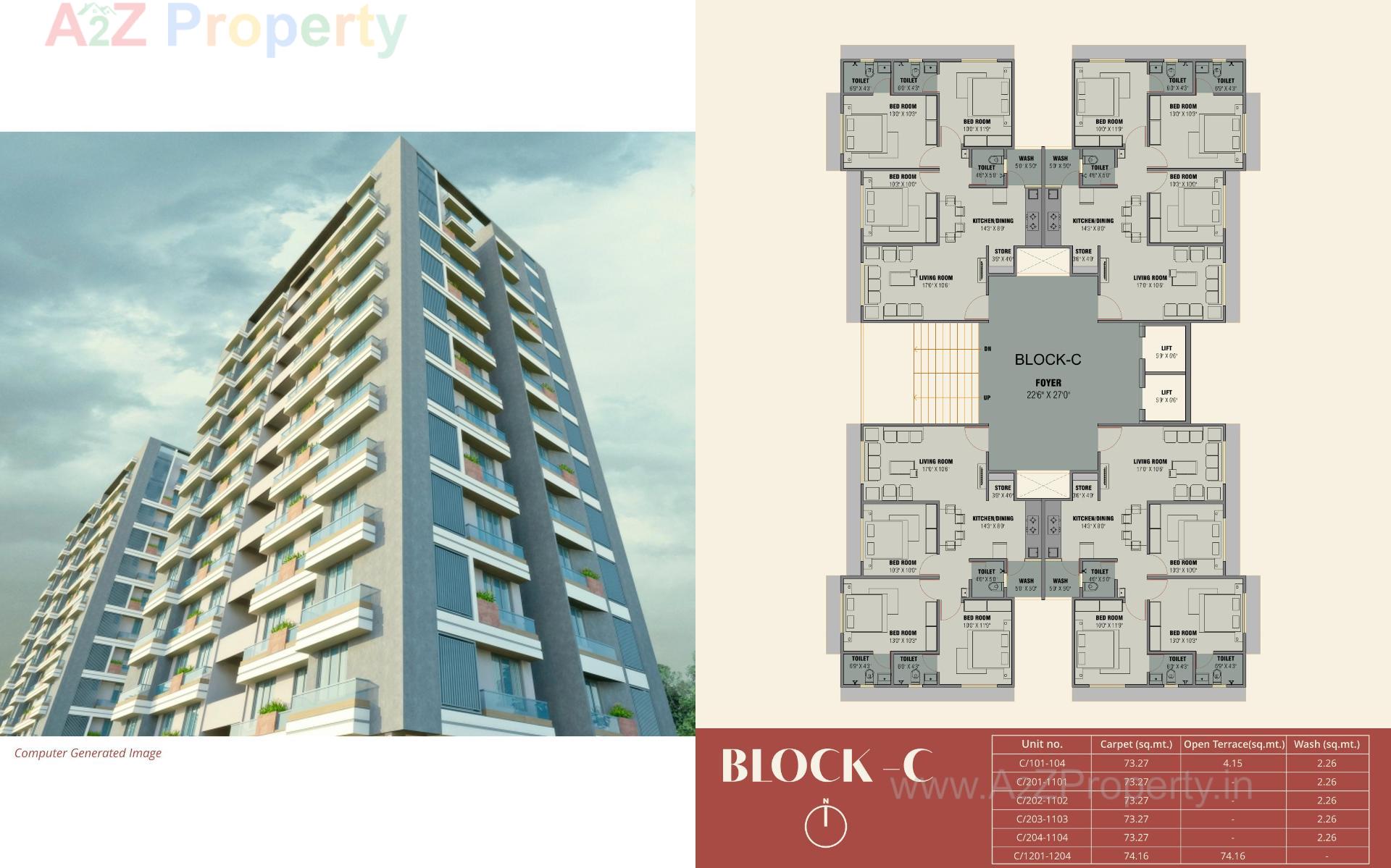 Layout of real estate project Sankalp Riverview located at Ahmedabad, Gandhinagar, Gujarat