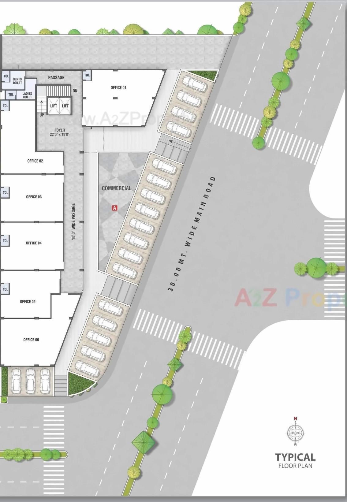 Layout of real estate project Sanskruti Signius located at Sargasan, Gandhinagar, Gujarat