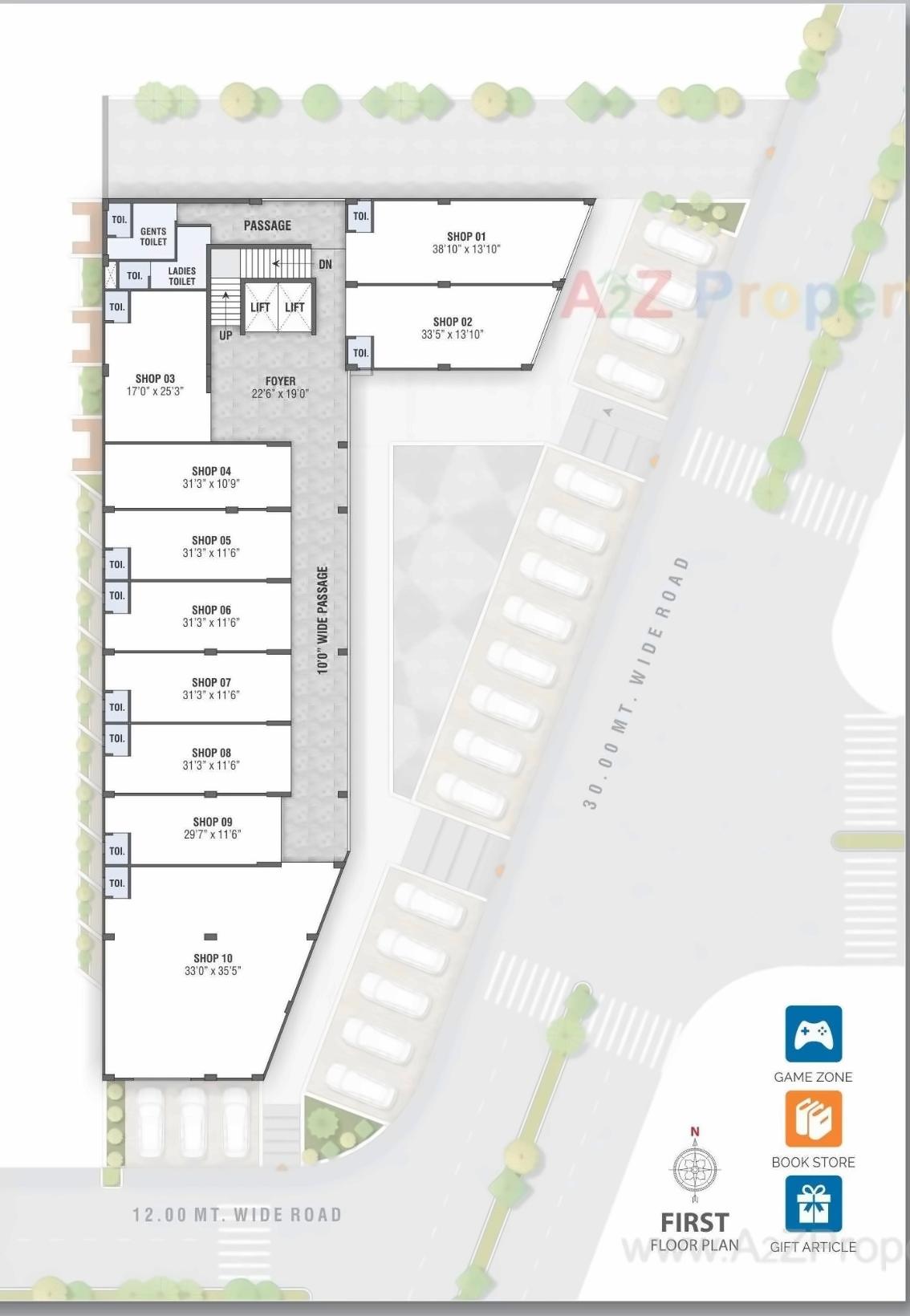 Layout of real estate project Sanskruti Signius located at Sargasan, Gandhinagar, Gujarat