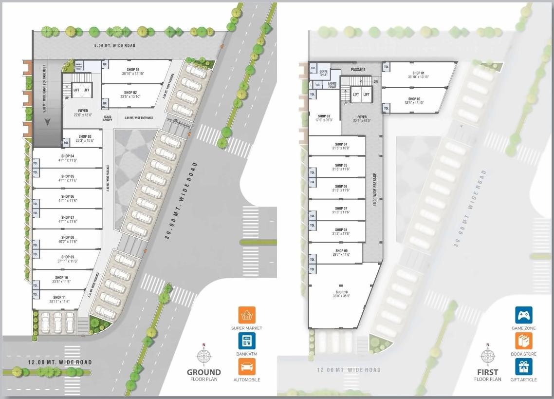 Layout of real estate project Sanskruti Signius located at Sargasan, Gandhinagar, Gujarat
