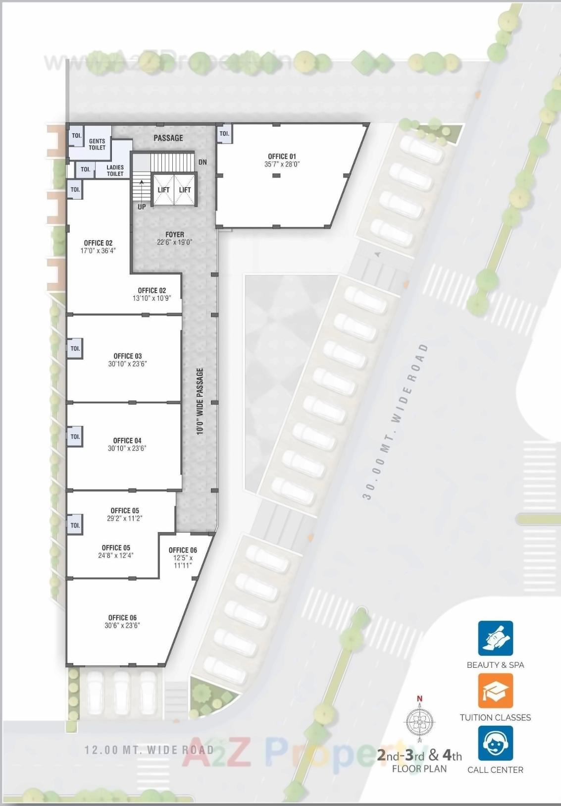 Layout of real estate project Sanskruti Signius located at Sargasan, Gandhinagar, Gujarat