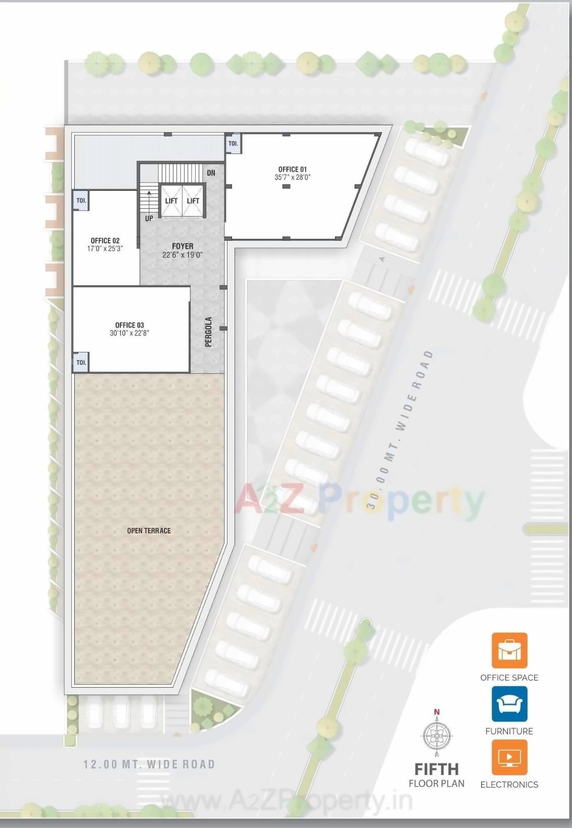 Layout of real estate project Sanskruti Signius located at Sargasan, Gandhinagar, Gujarat