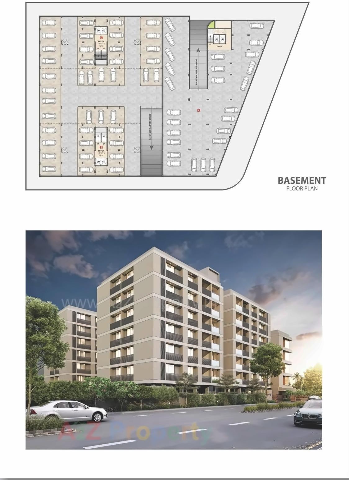 Layout of real estate project Sanskruti Signius located at Sargasan, Gandhinagar, Gujarat