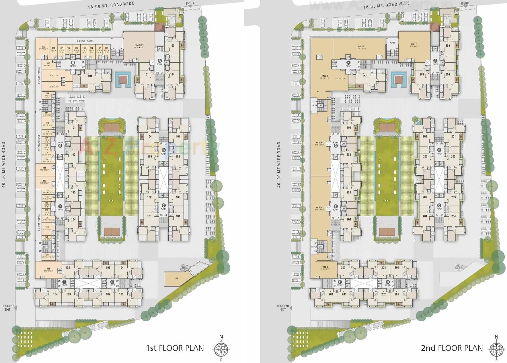 Layout of real estate project Sanskruti located at Gandhinagar, Gandhinagar, Gujarat