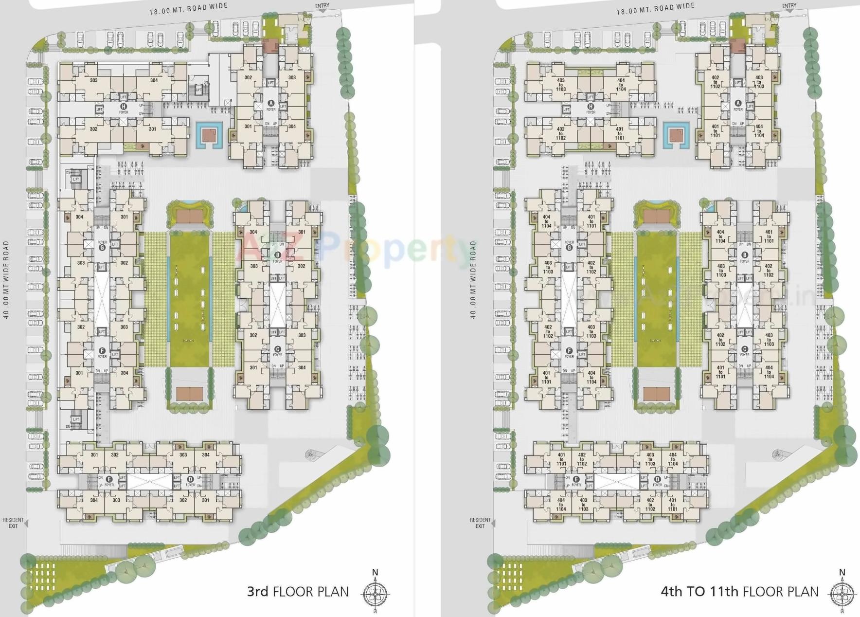 Layout of real estate project Sanskruti located at Gandhinagar, Gandhinagar, Gujarat