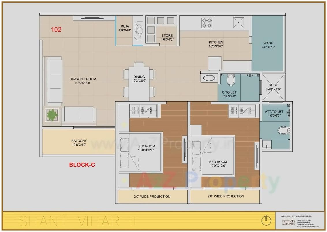 Layout of real estate project Santvihar located at Koba, Gandhinagar, Gujarat