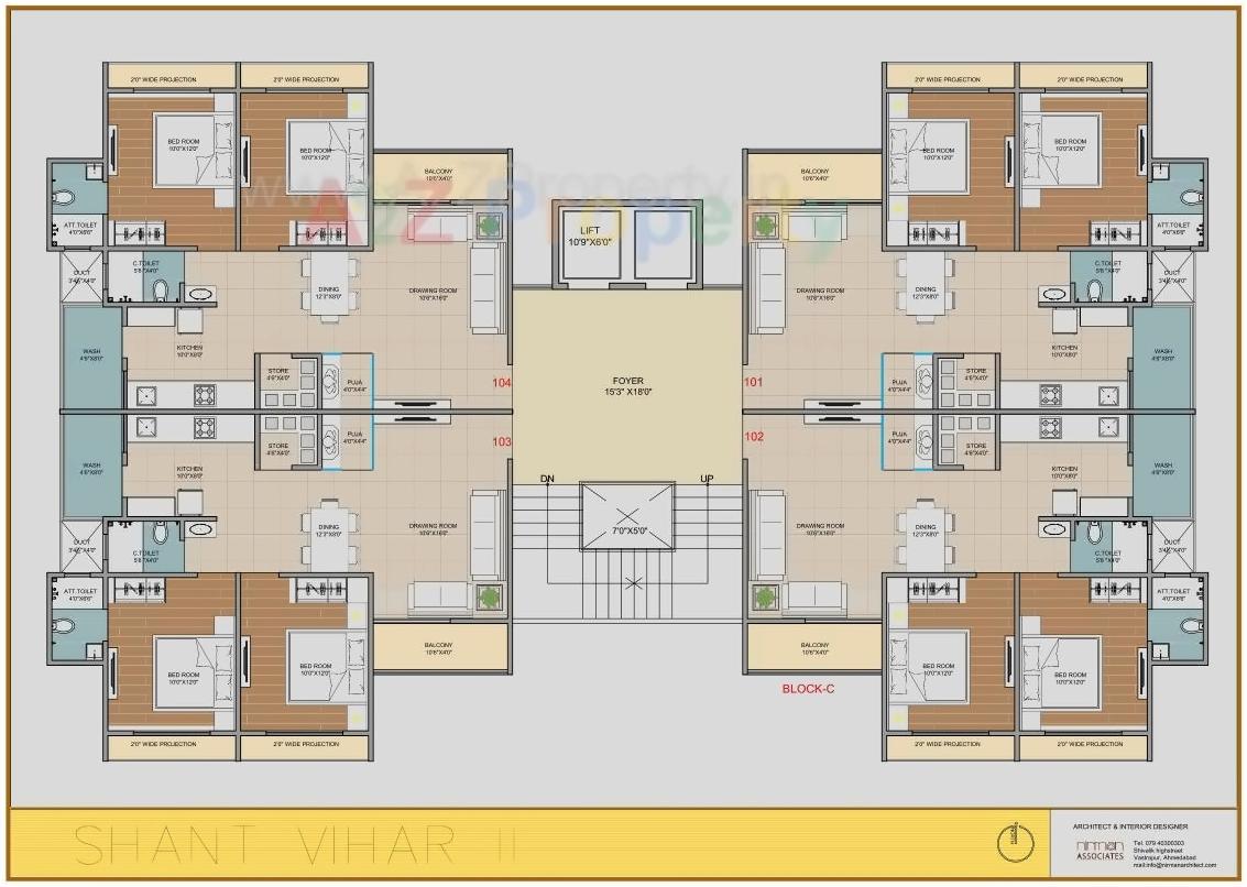 Layout of real estate project Santvihar located at Koba, Gandhinagar, Gujarat