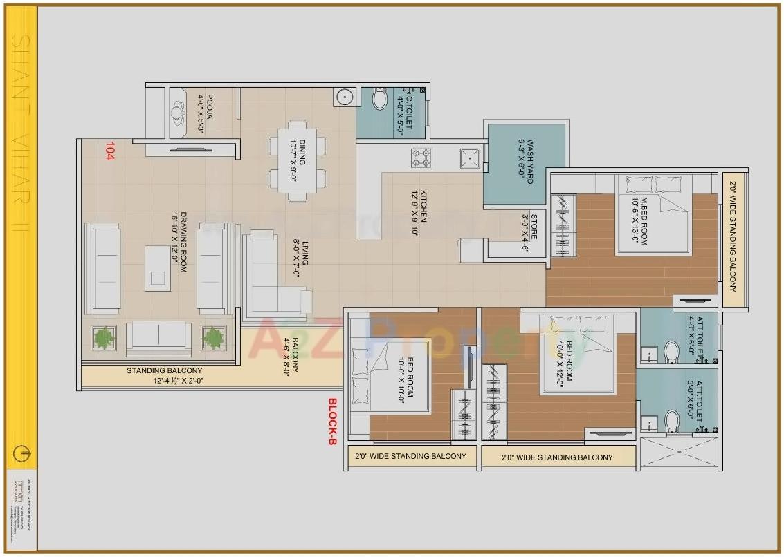 Layout of real estate project Santvihar located at Koba, Gandhinagar, Gujarat