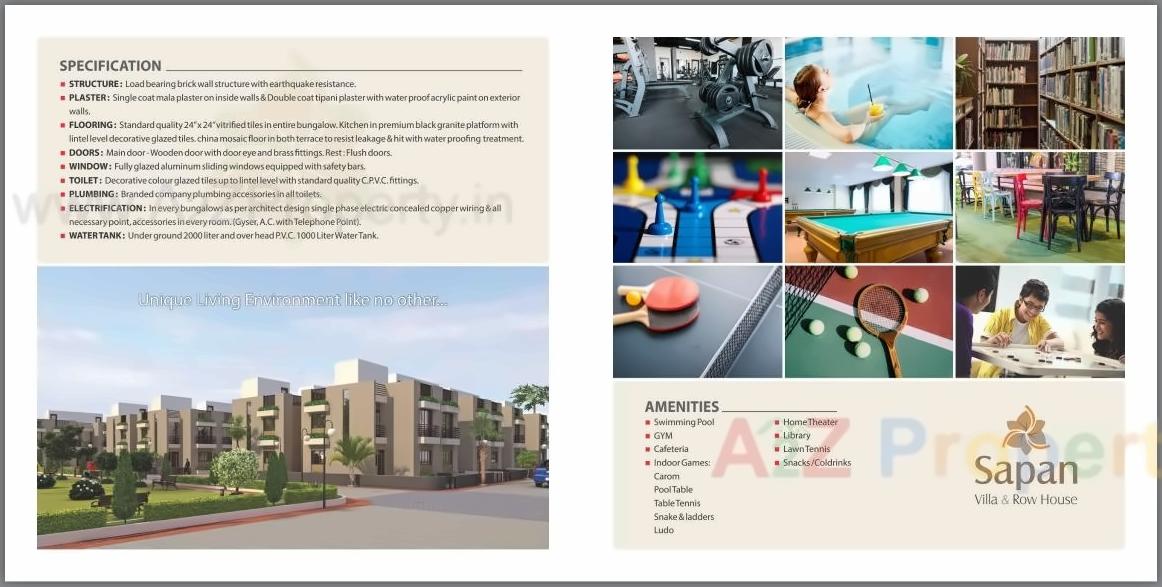  of real estate project Sapan Villa Raw Houses located at Piplaj, Gandhinagar, Gujarat