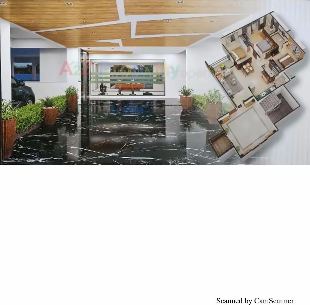 3D Elevation of real estate project Saral Altezza located at Chandkheda, Gandhinagar, Gujarat