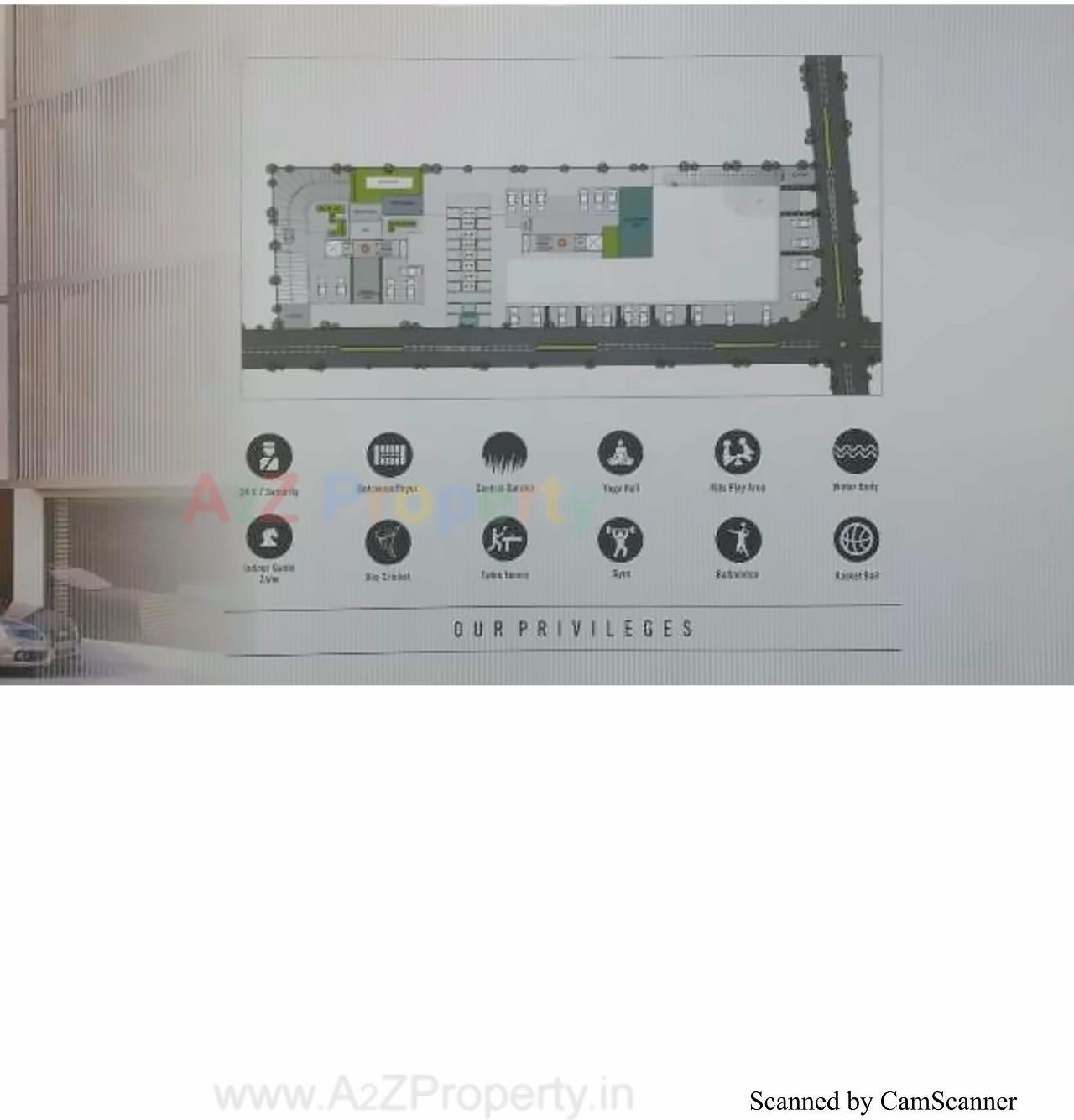 Layout of real estate project Saral Altezza located at Chandkheda, Gandhinagar, Gujarat
