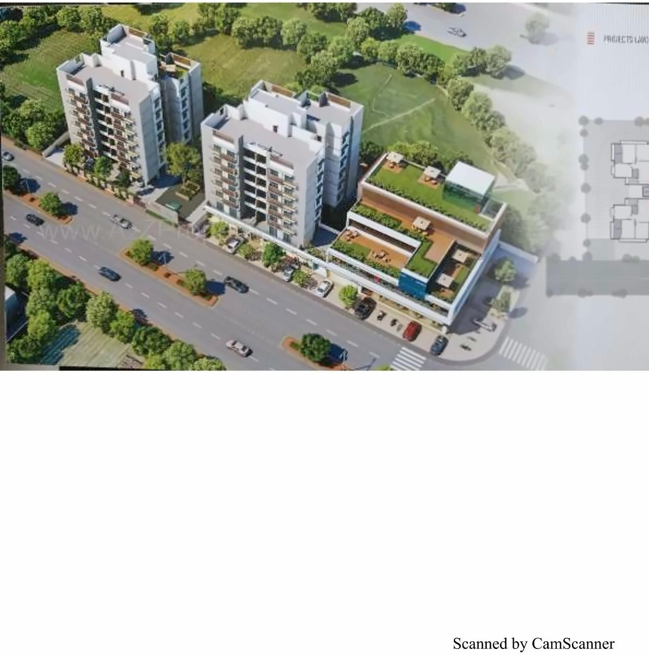3D Elevation of real estate project Saral Altezza located at Chandkheda, Gandhinagar, Gujarat