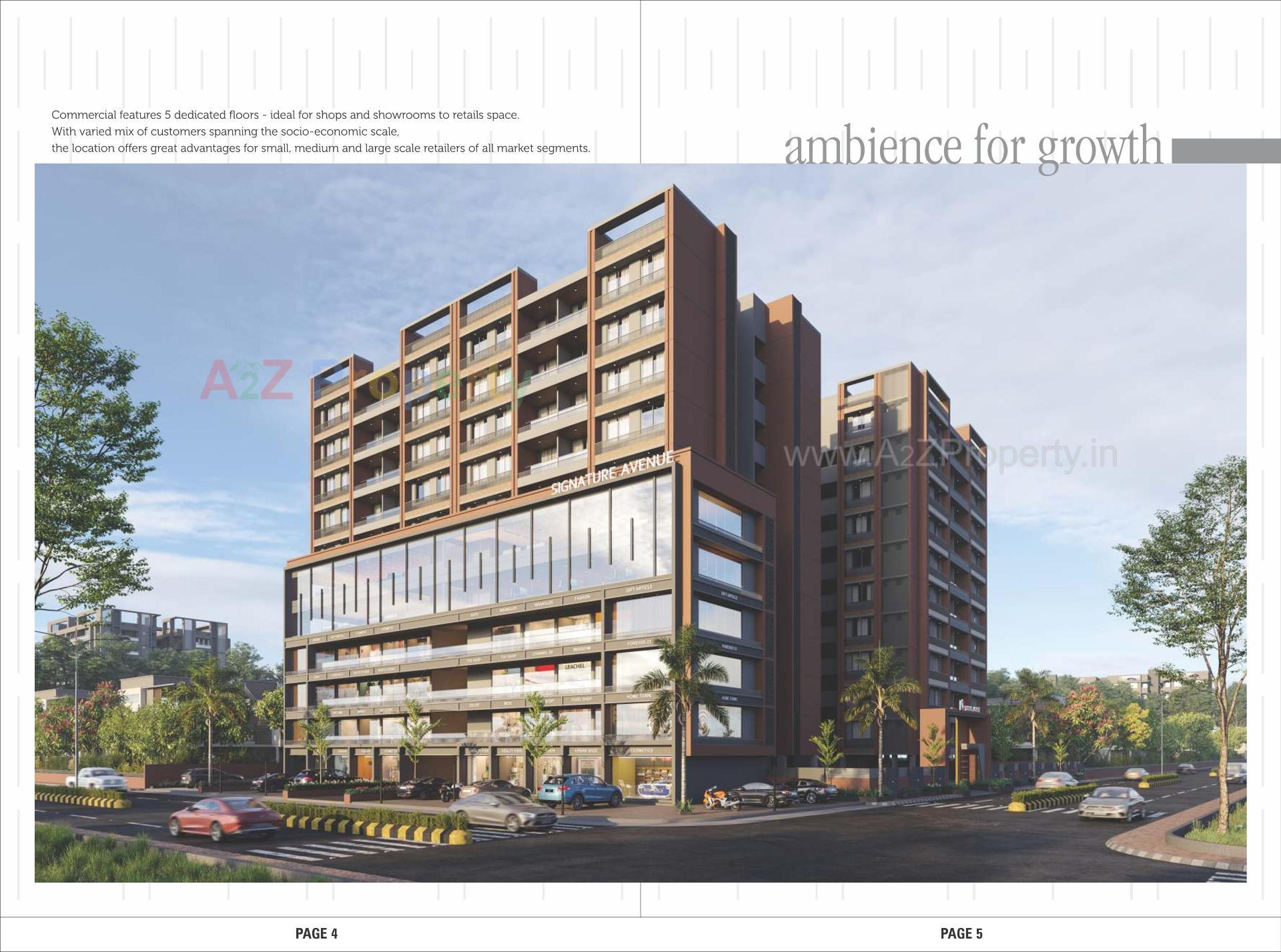 3D Elevation of real estate project Saral Arise Signature Avenue located at Pethapur, Gandhinagar, Gujarat