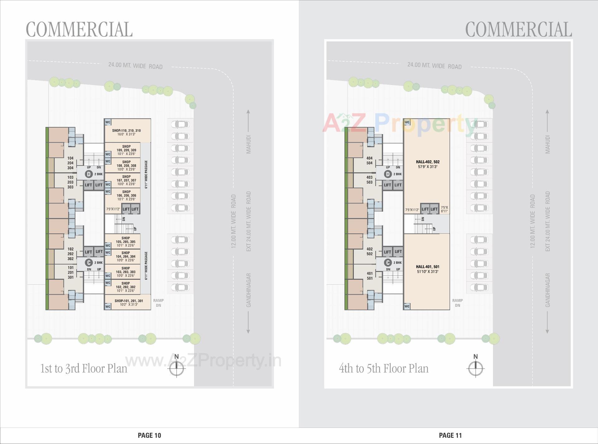 Layout of real estate project Saral Arise Signature Avenue located at Pethapur, Gandhinagar, Gujarat