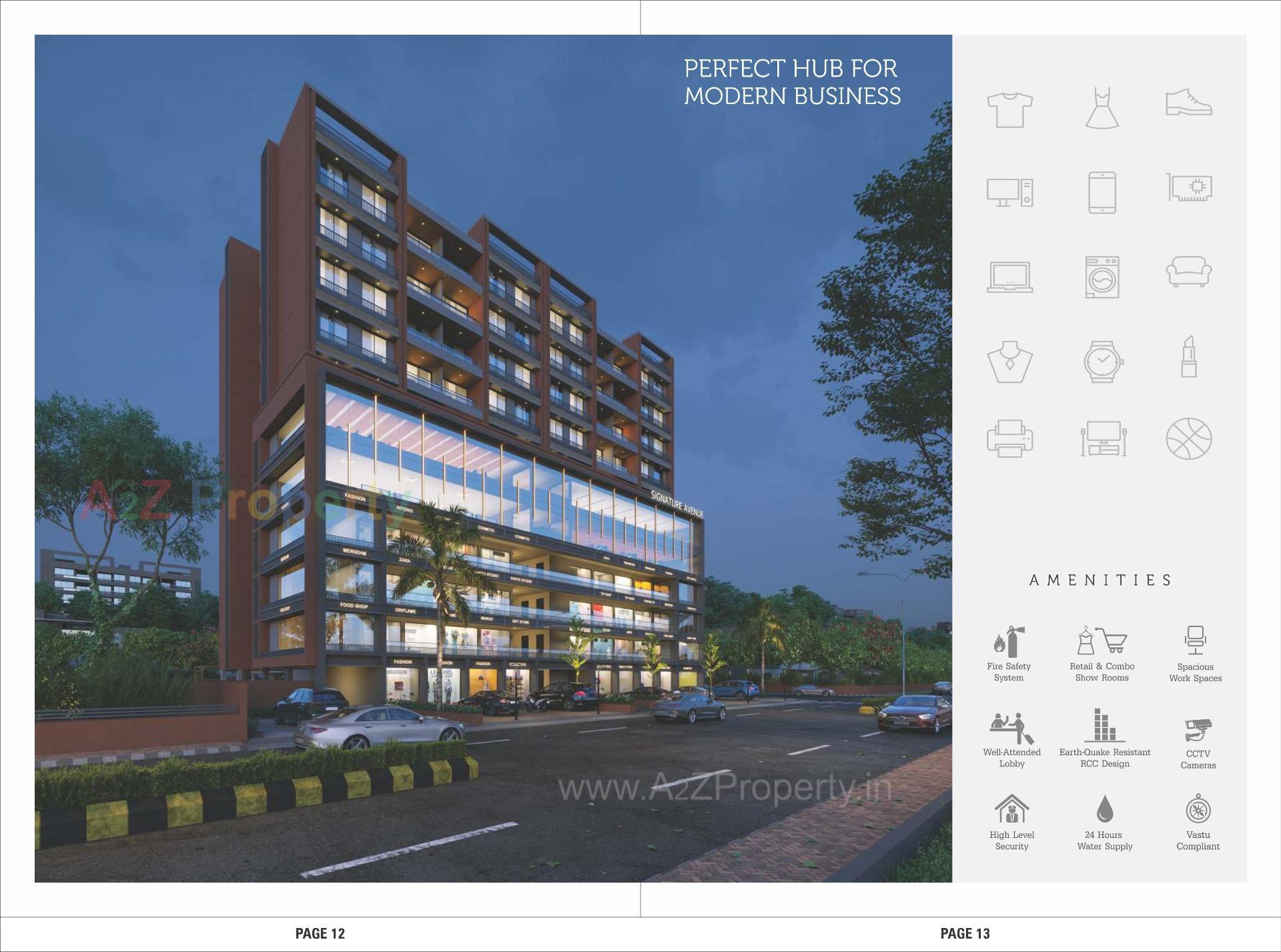 3D Elevation of real estate project Saral Arise Signature Avenue located at Pethapur, Gandhinagar, Gujarat