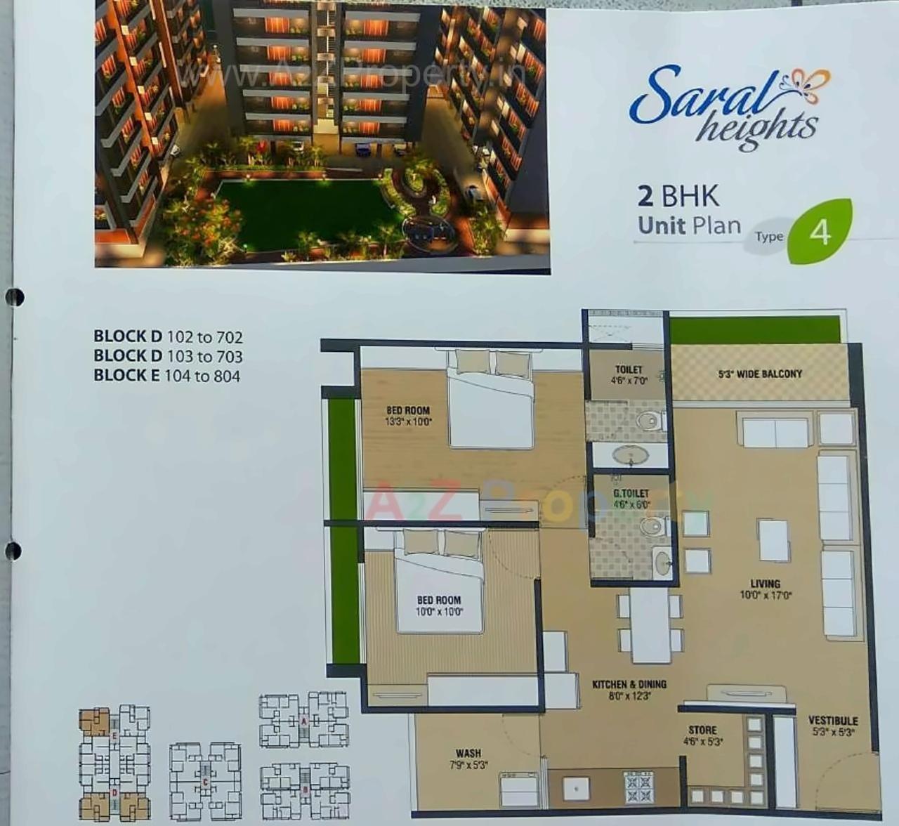 Layout of real estate project Saral Heights located at Kudasan, Gandhinagar, Gujarat