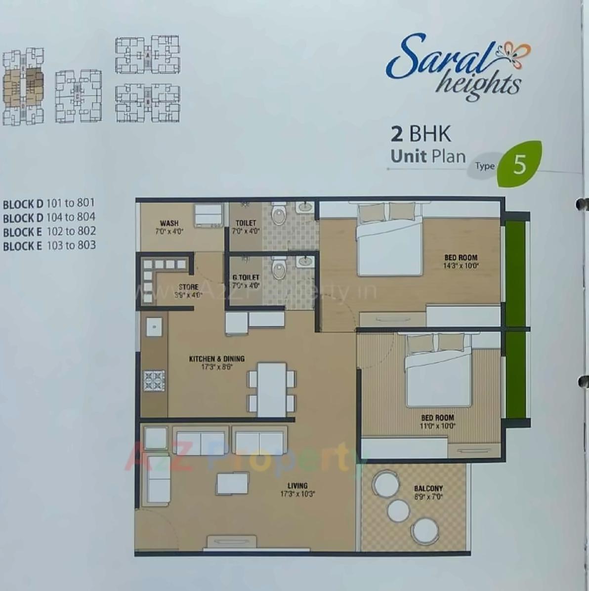 Layout of real estate project Saral Heights located at Kudasan, Gandhinagar, Gujarat
