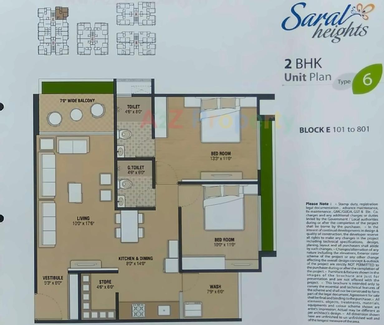 Layout of real estate project Saral Heights located at Kudasan, Gandhinagar, Gujarat