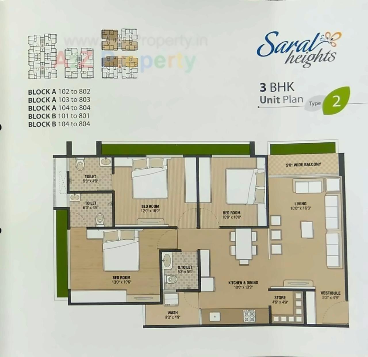 Layout of real estate project Saral Heights located at Kudasan, Gandhinagar, Gujarat