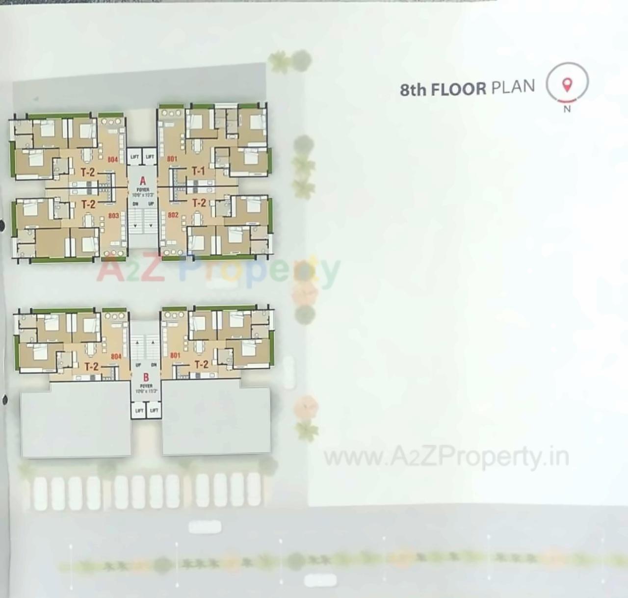 Layout of real estate project Saral Heights located at Kudasan, Gandhinagar, Gujarat