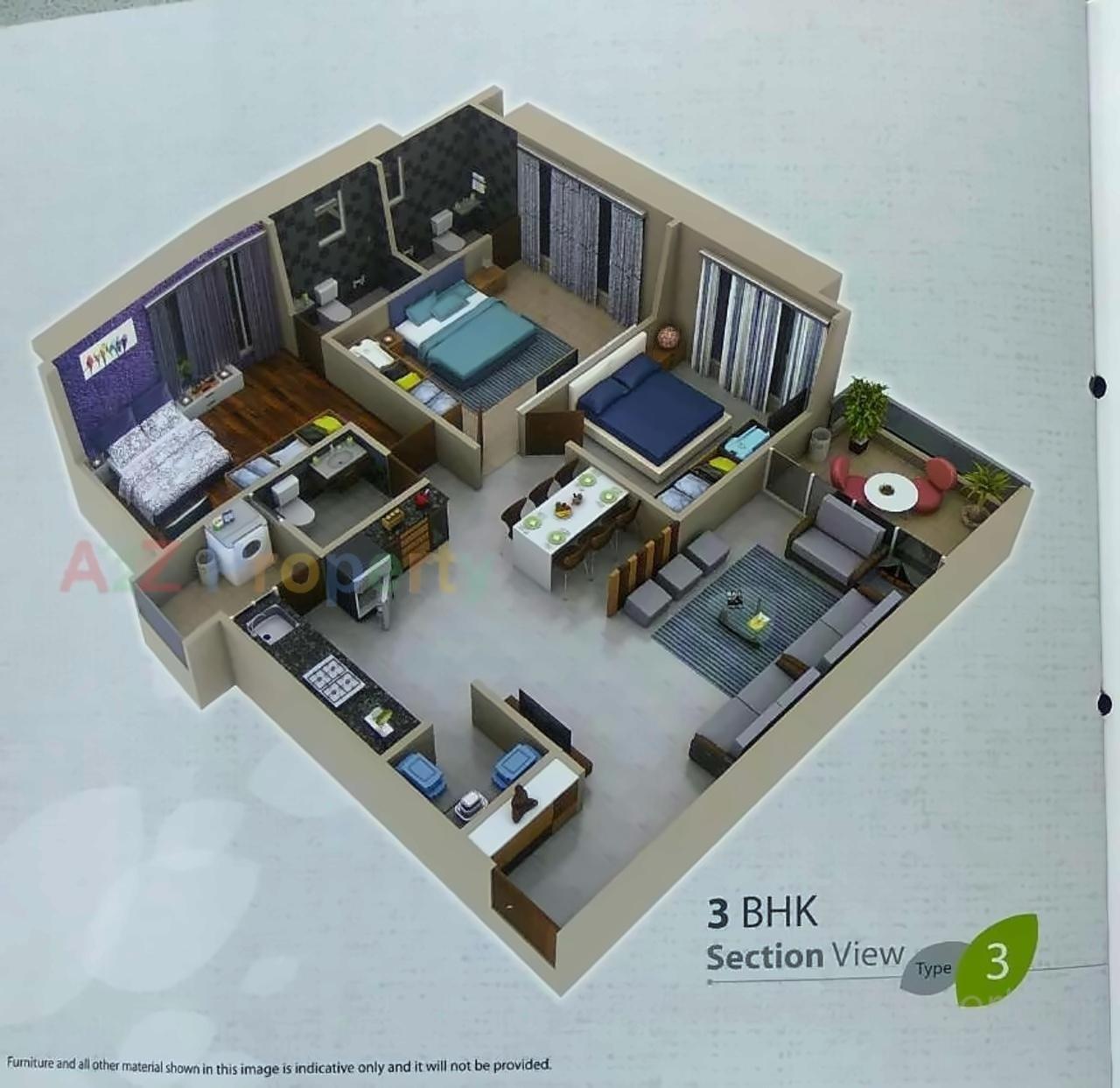 Layout of real estate project Saral Heights located at Kudasan, Gandhinagar, Gujarat