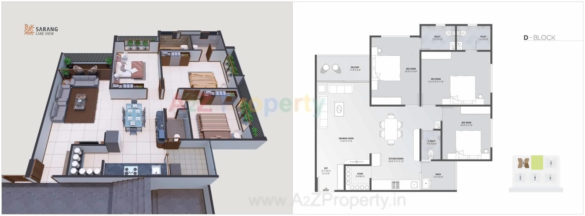 Layout of real estate project Sarang Lakeview located at Khoraj, Gandhinagar, Gujarat