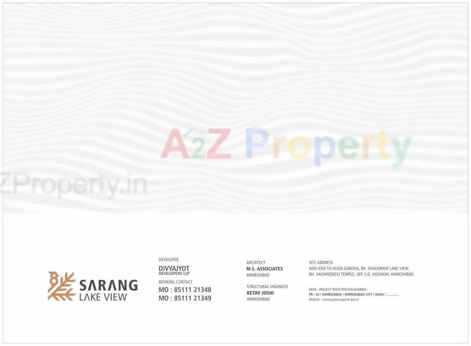 of real estate project Sarang Lakeview located at Khoraj, Gandhinagar, Gujarat