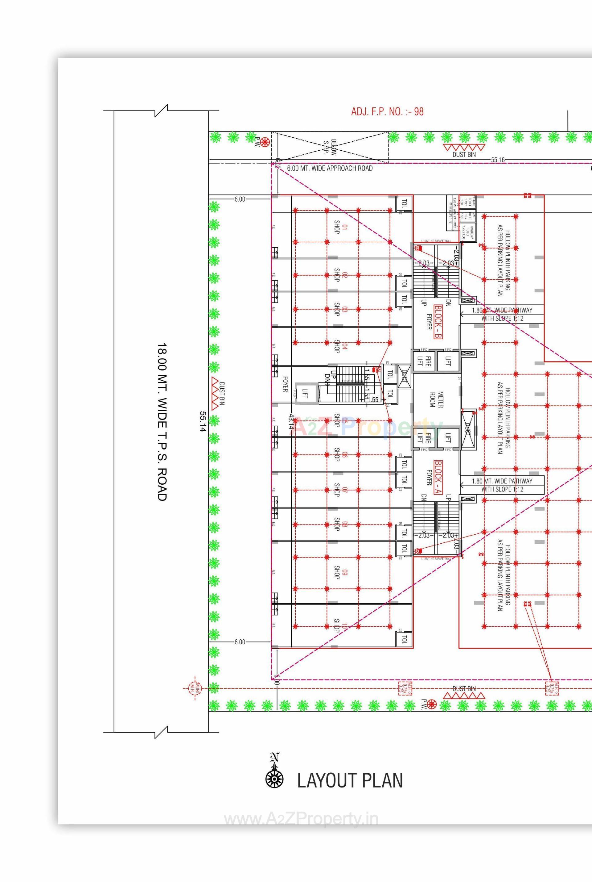 Layout of real estate project Sarjan Era located at Gandhinagar, Gandhinagar, Gujarat
