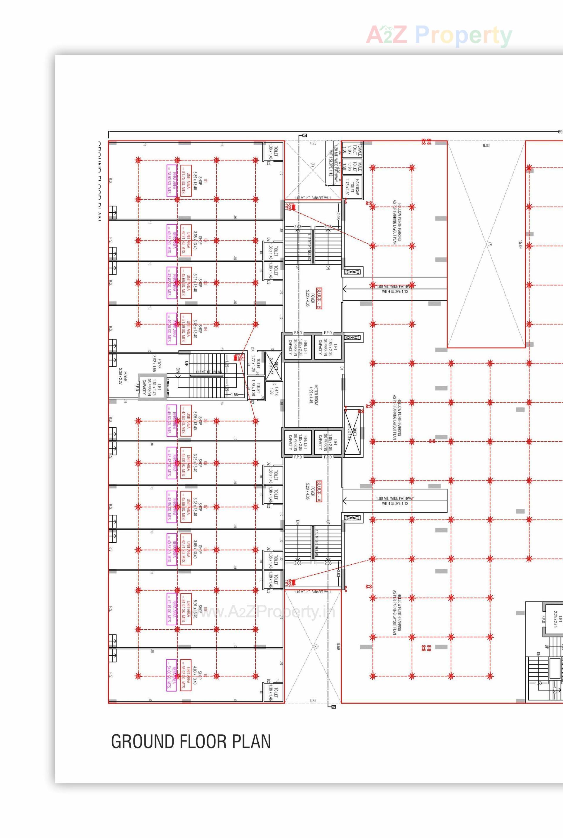 Layout of real estate project Sarjan Era located at Gandhinagar, Gandhinagar, Gujarat