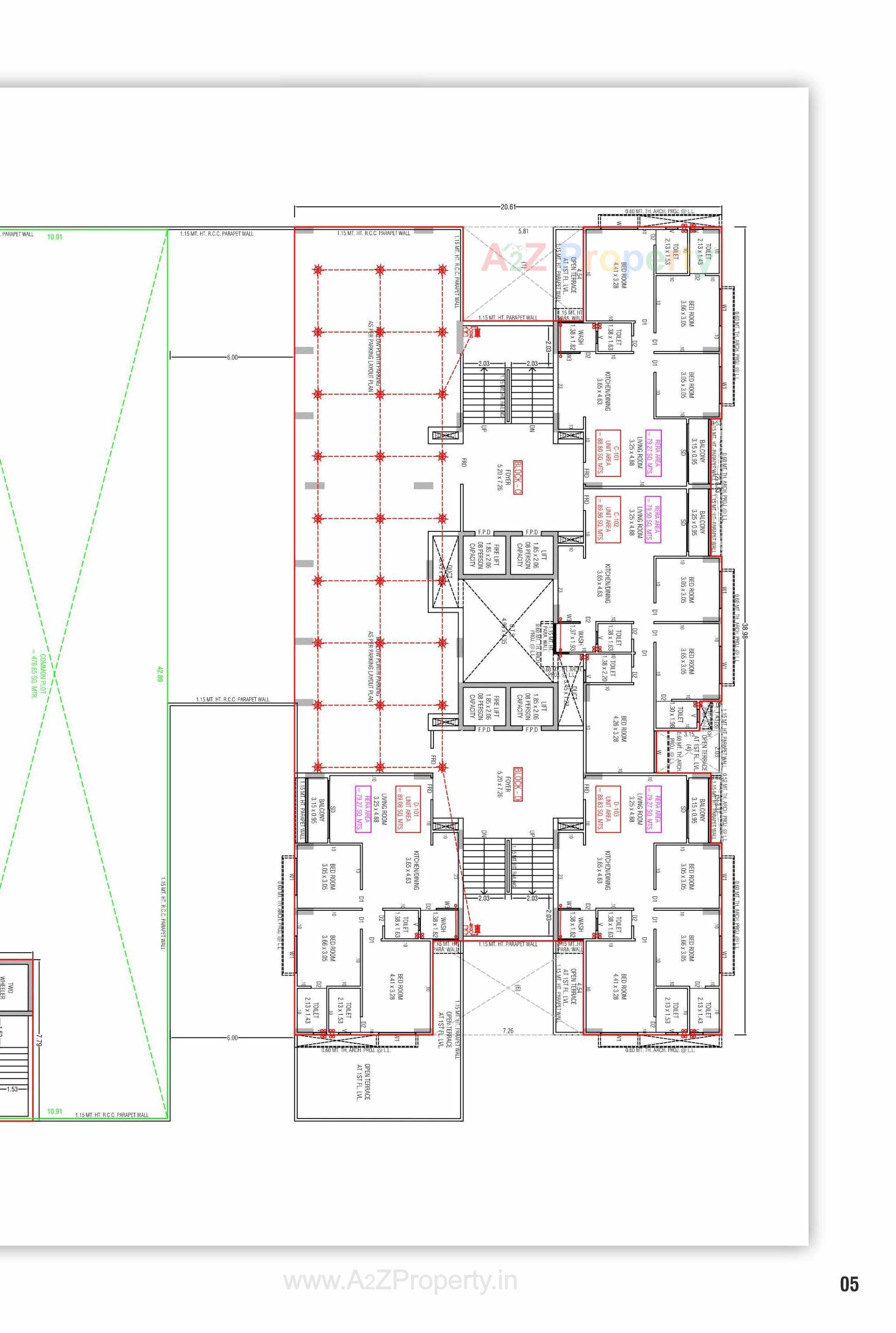 Layout of real estate project Sarjan Era located at Gandhinagar, Gandhinagar, Gujarat