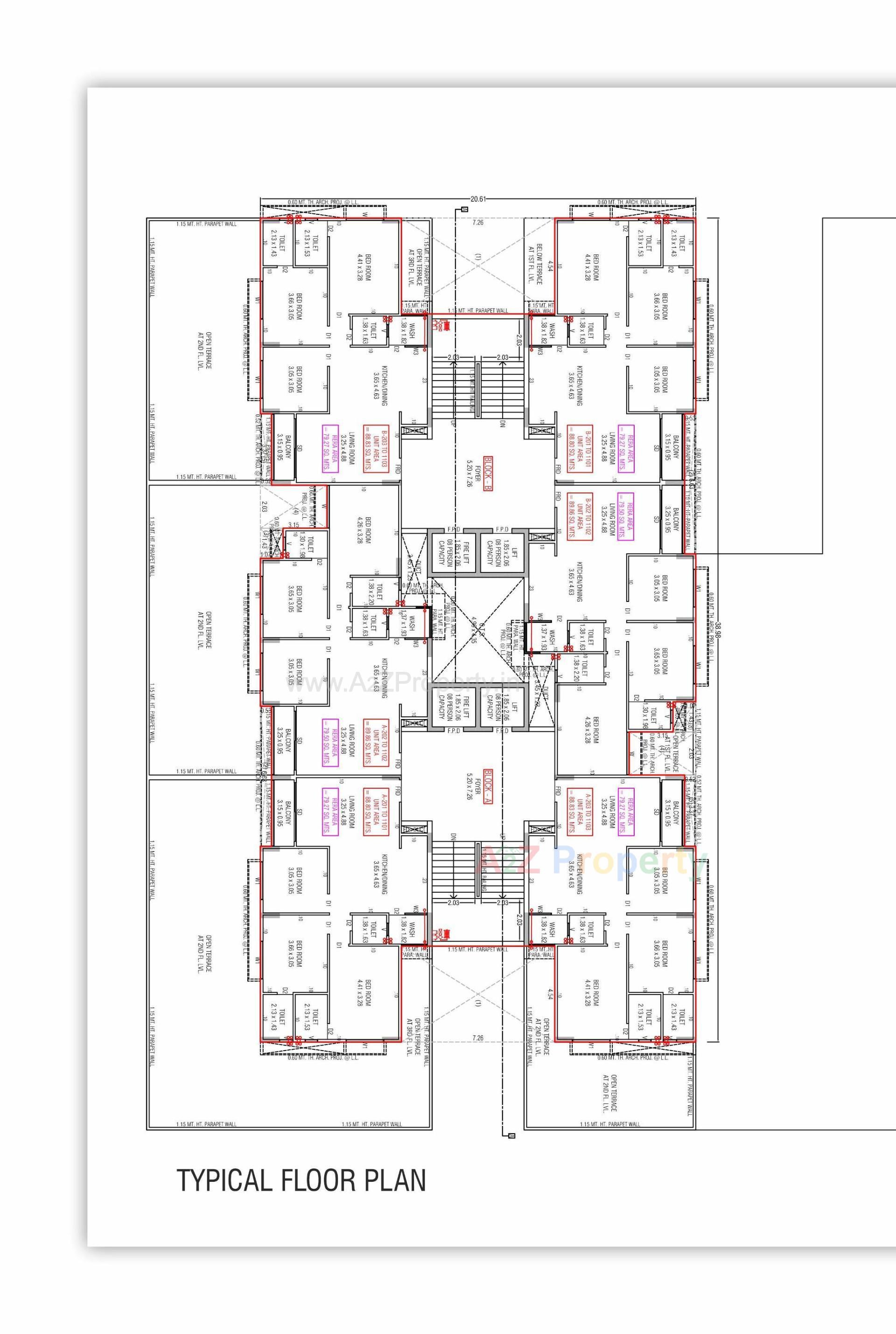 Layout of real estate project Sarjan Era located at Gandhinagar, Gandhinagar, Gujarat