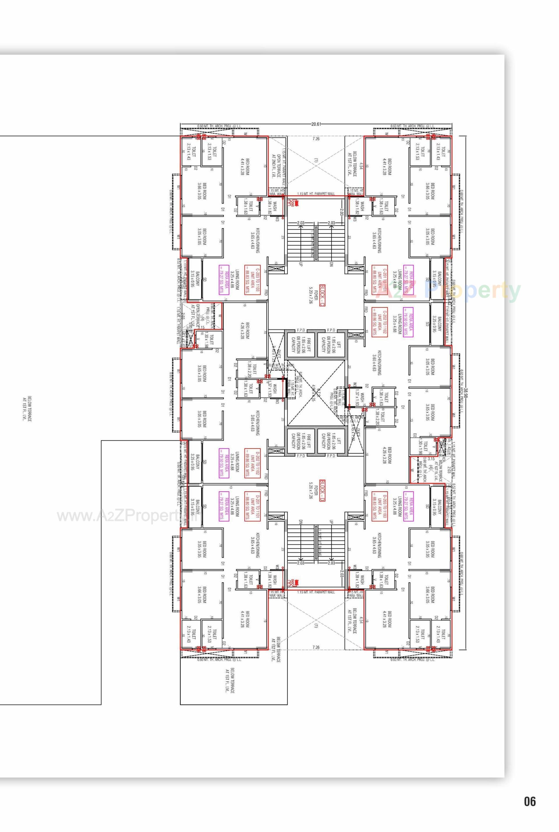 Layout of real estate project Sarjan Era located at Gandhinagar, Gandhinagar, Gujarat