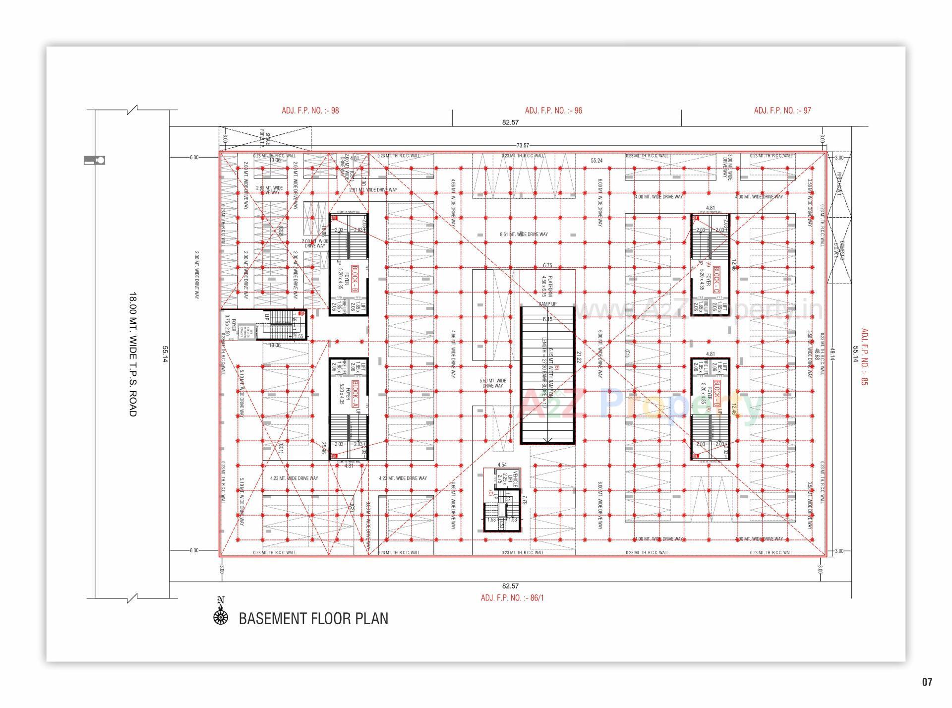 Layout of real estate project Sarjan Era located at Gandhinagar, Gandhinagar, Gujarat