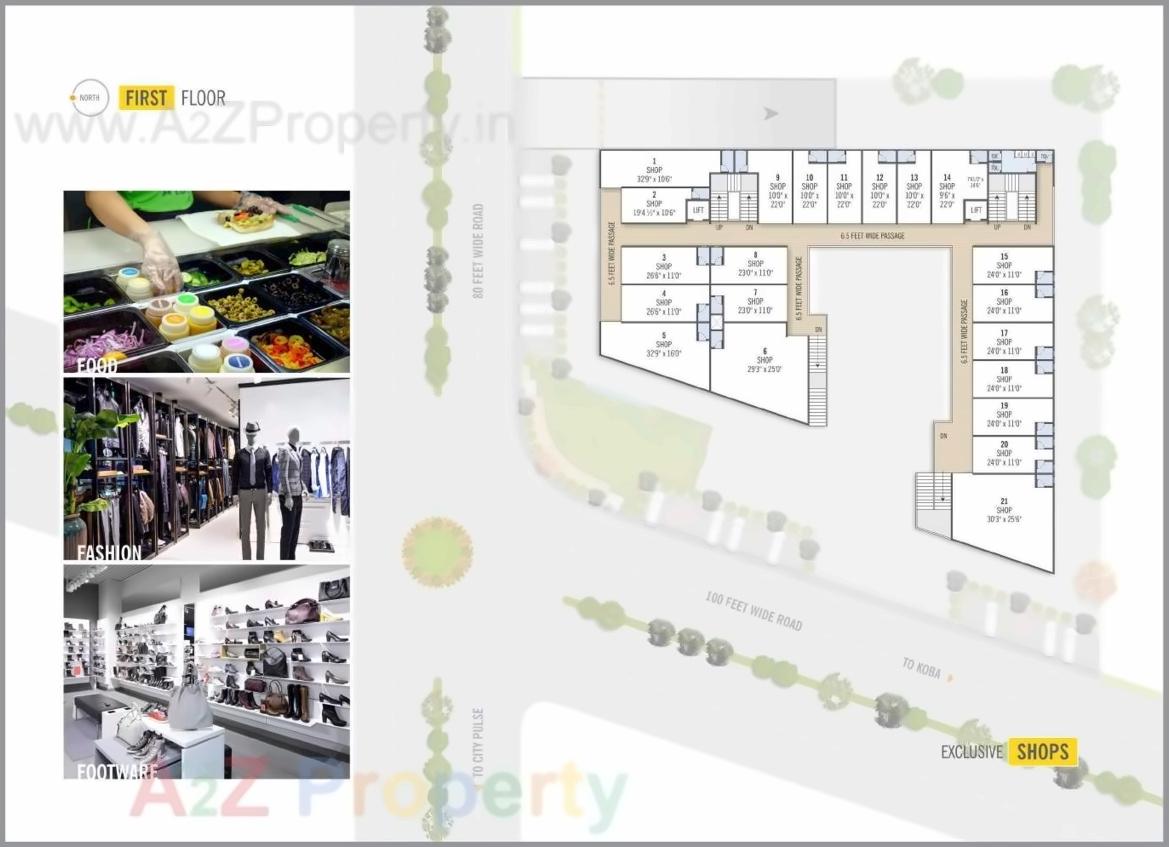 Layout of real estate project Sarthak Fortune located at Kudasan, Gandhinagar, Gujarat
