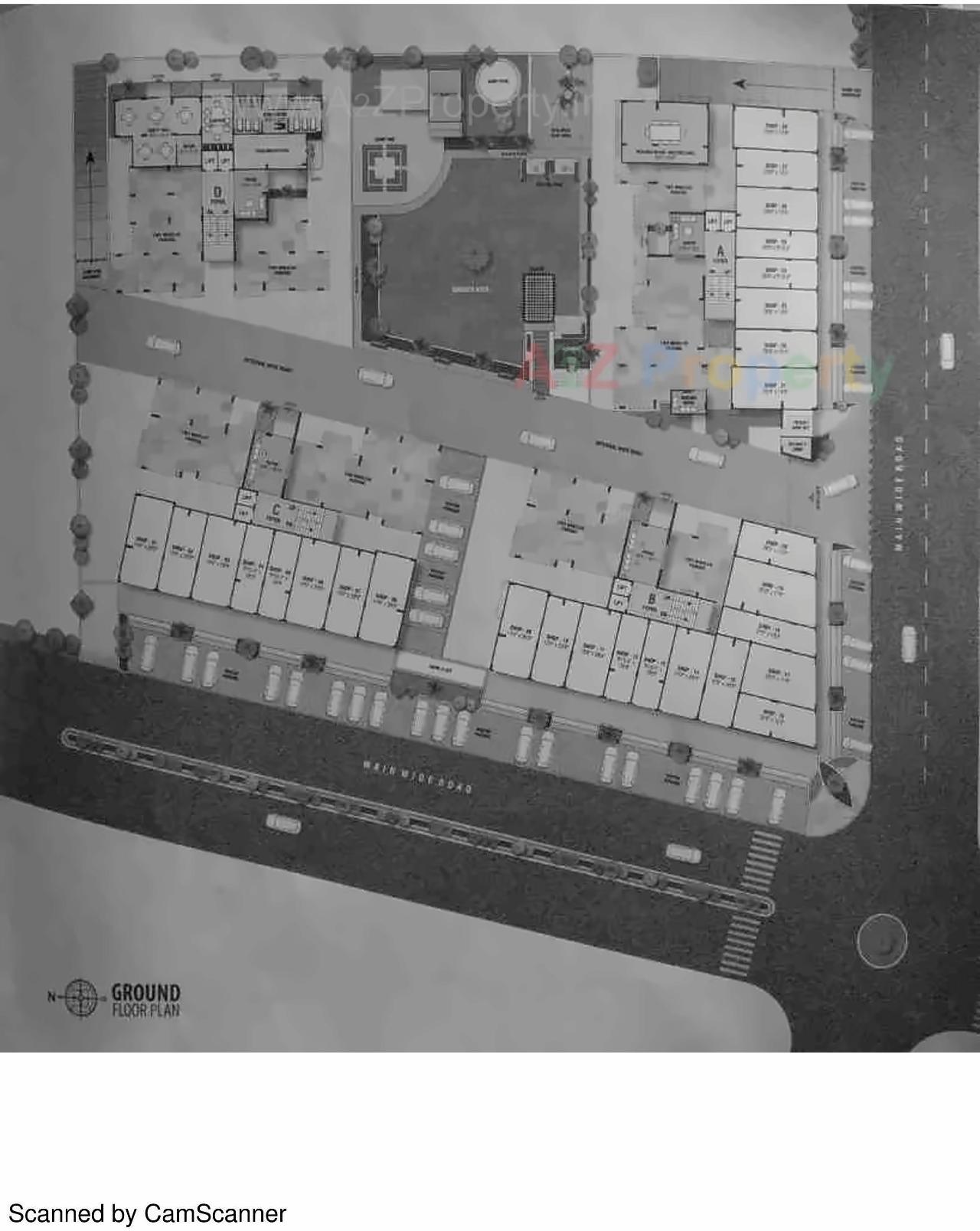 Layout of real estate project Sarthak Shree Ganesh located at Koba, Gandhinagar, Gujarat