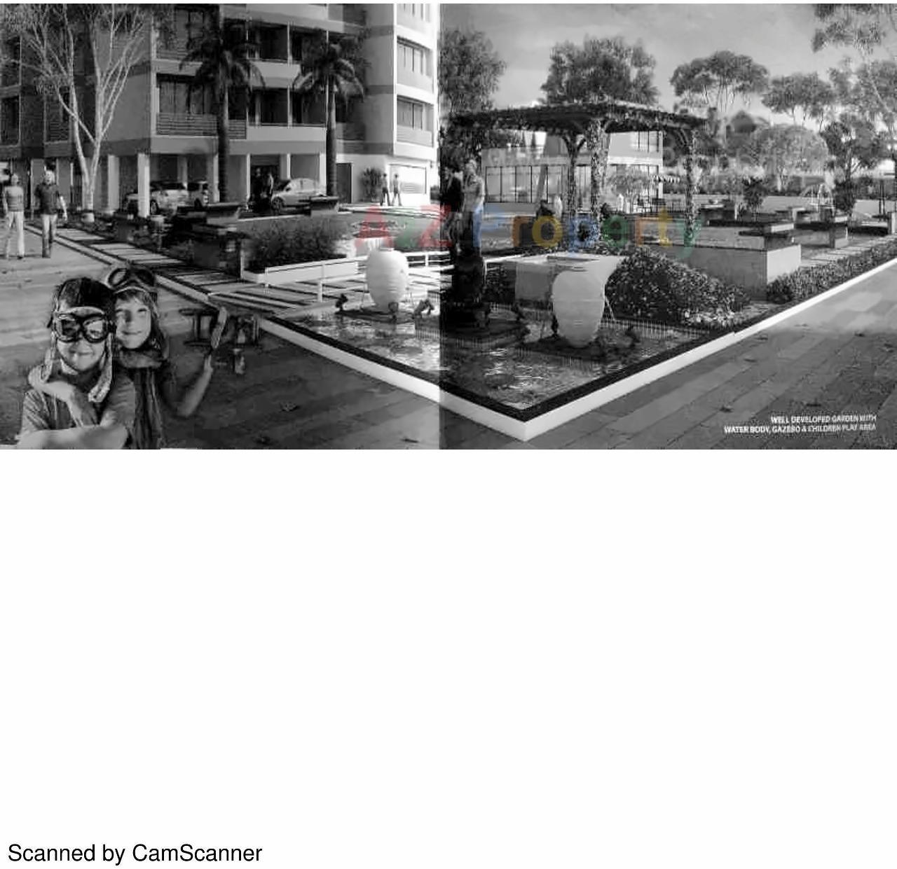 3D Elevation of real estate project Sarthak Shree Ganesh located at Koba, Gandhinagar, Gujarat