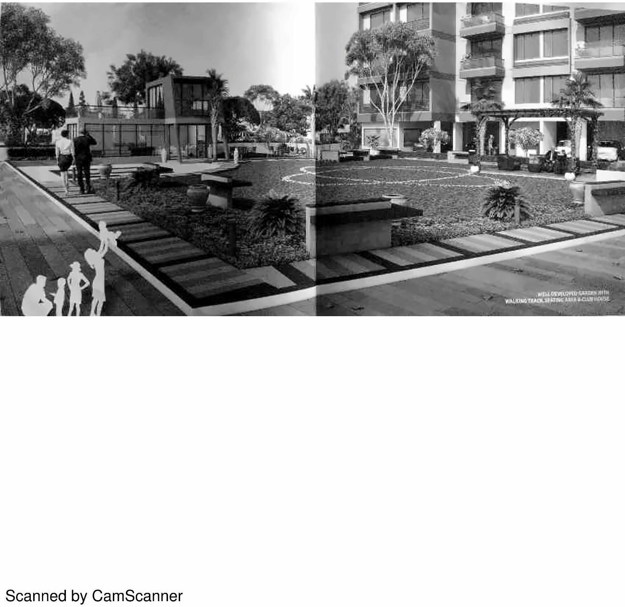 3D Elevation of real estate project Sarthak Shree Ganesh located at Koba, Gandhinagar, Gujarat