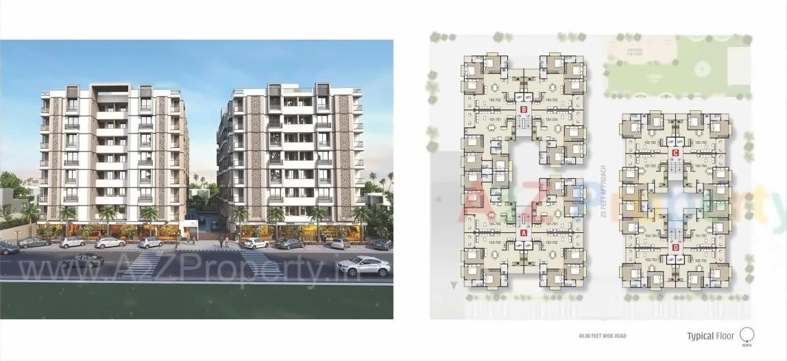  of real estate project Sarthak Shreeji located at Kudasan, Gandhinagar, Gujarat