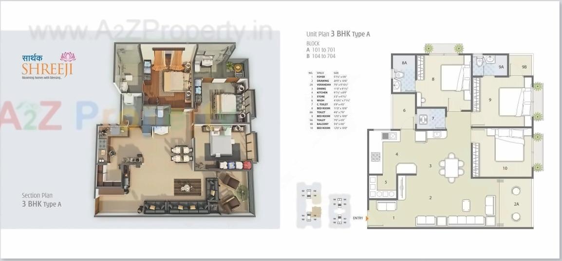 Layout of real estate project Sarthak Shreeji located at Kudasan, Gandhinagar, Gujarat