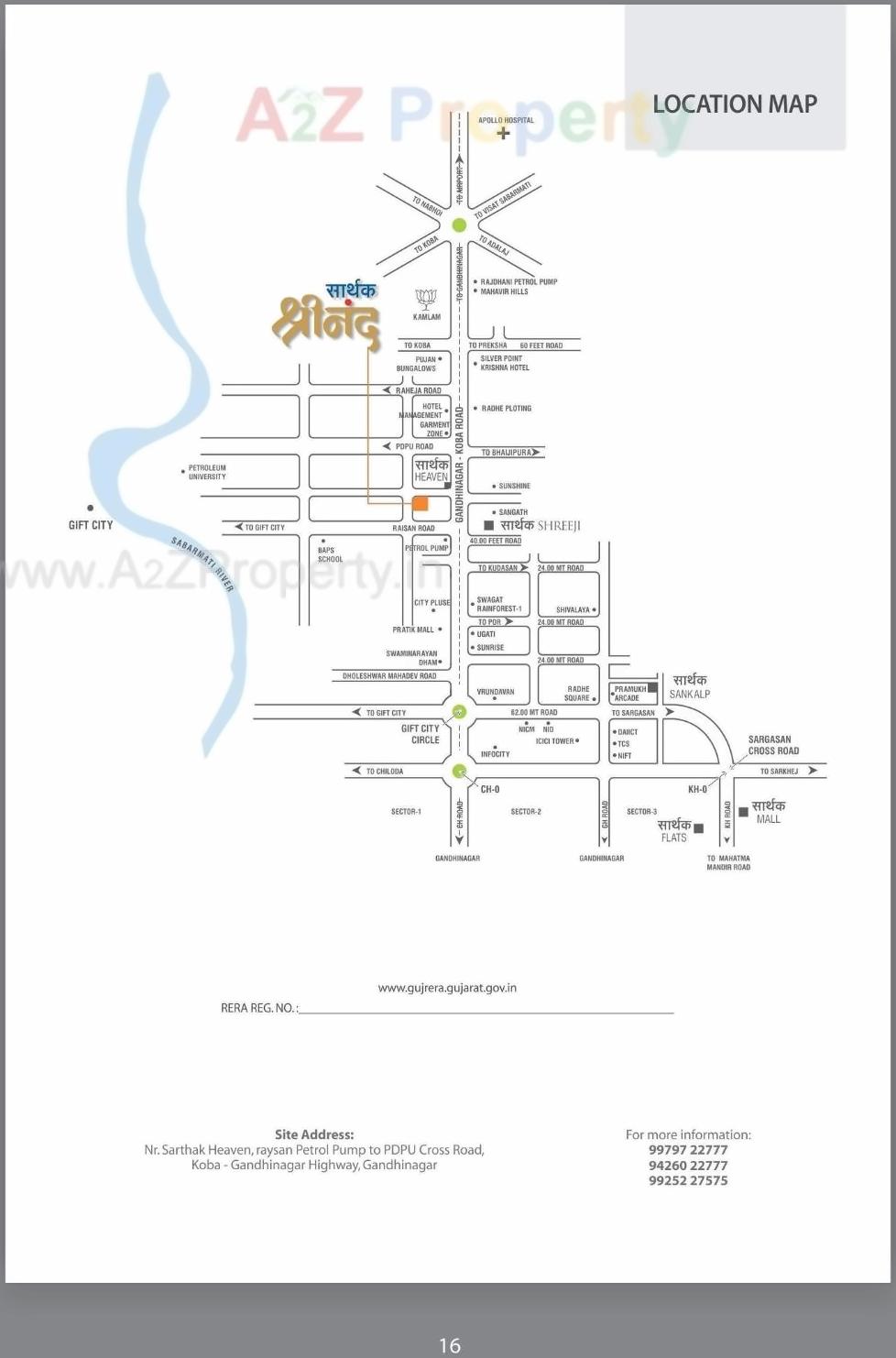  of real estate project Sarthak Shrinand located at Kudasan, Gandhinagar, Gujarat