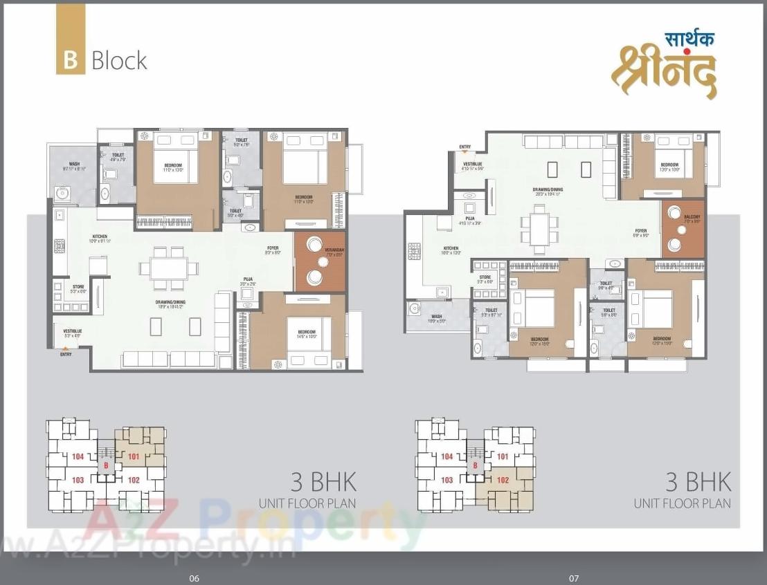 Layout of real estate project Sarthak Shrinand located at Kudasan, Gandhinagar, Gujarat
