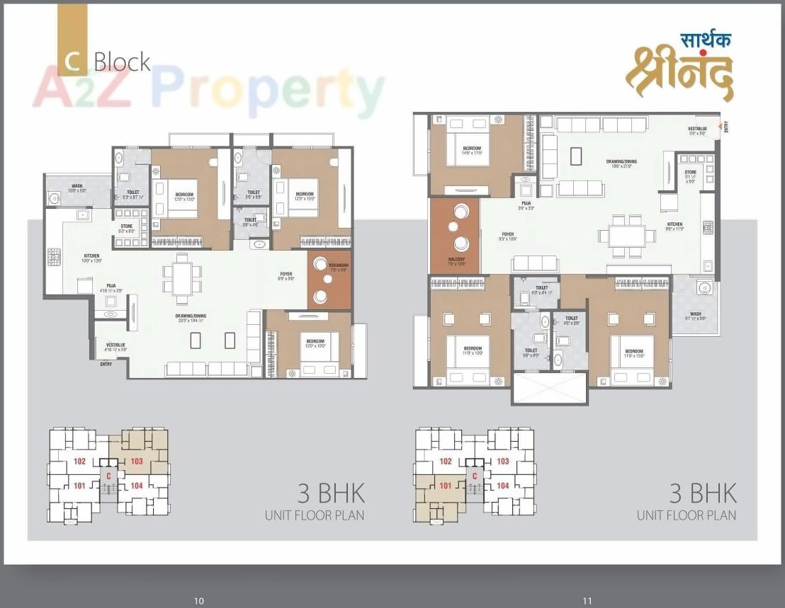 Layout of real estate project Sarthak Shrinand located at Kudasan, Gandhinagar, Gujarat