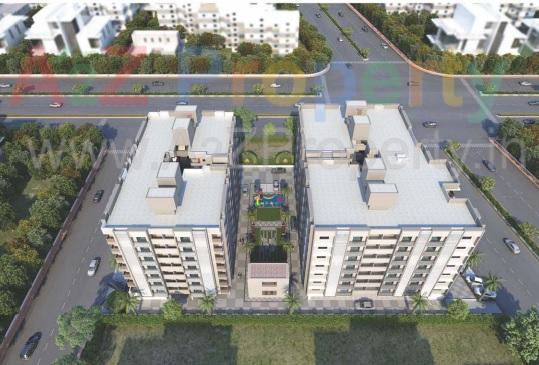 3D Elevation of real estate project Sarthak The Sarjak located at Kudasan, Gandhinagar, Gujarat