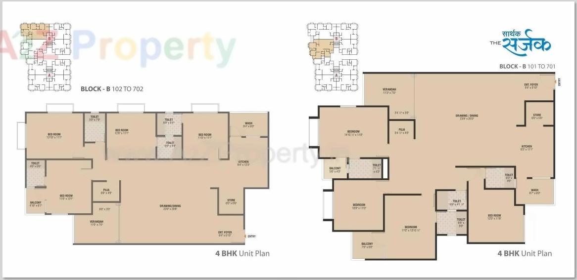 Layout of real estate project Sarthak The Sarjak located at Kudasan, Gandhinagar, Gujarat