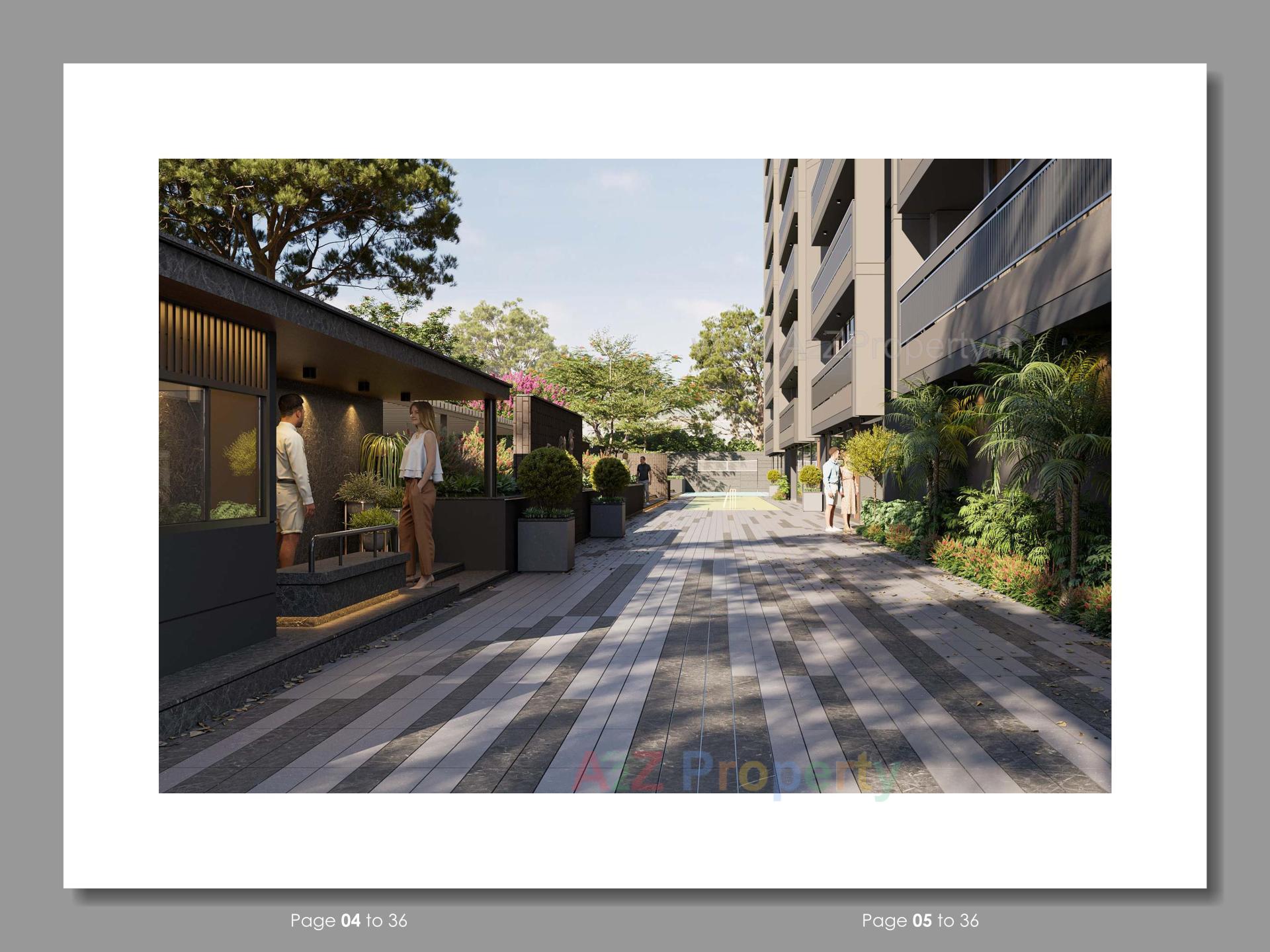 3D Elevation of real estate project Sattva One located at Kudasan, Gandhinagar, Gujarat