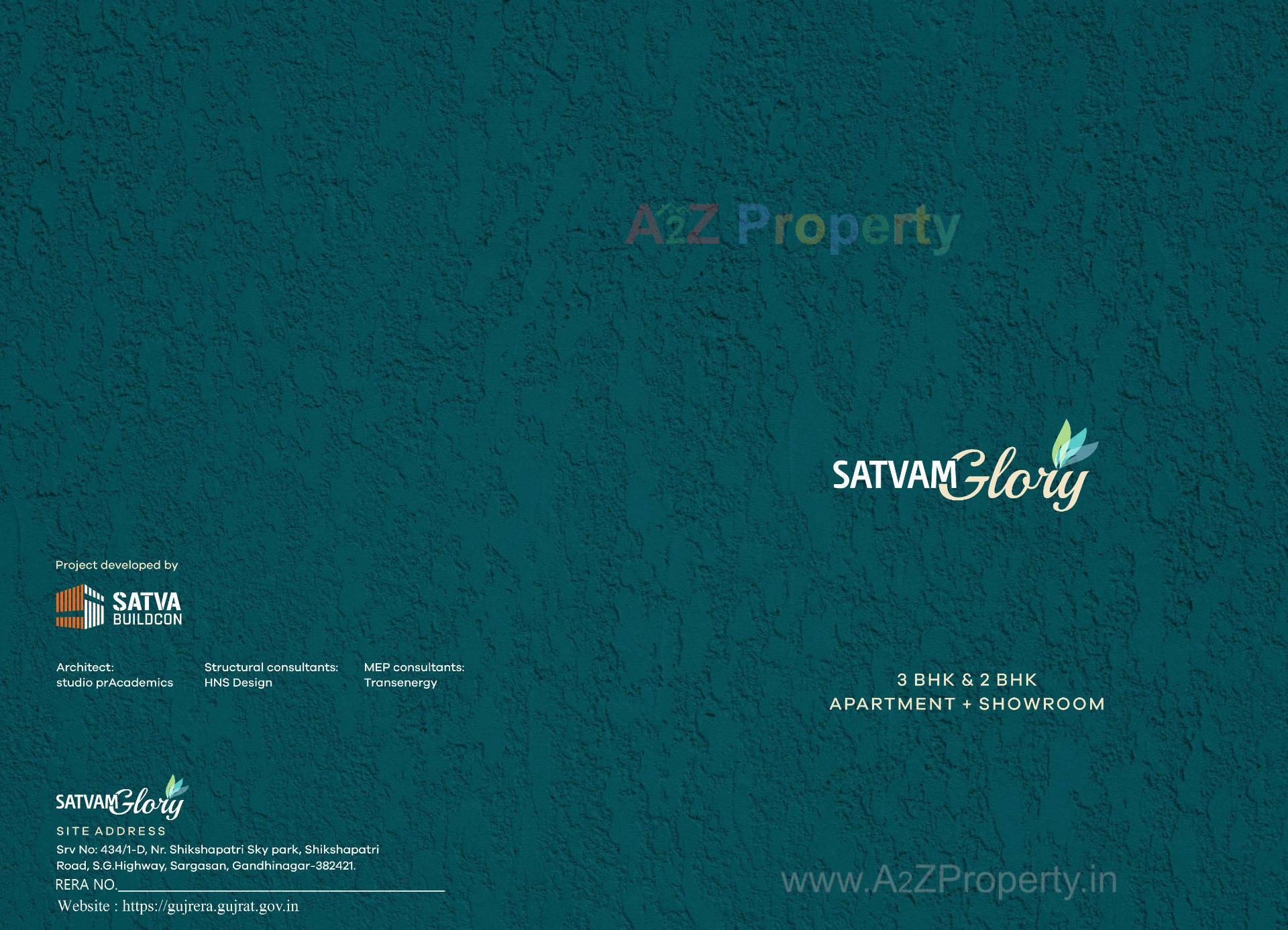  of real estate project Satvam Glory located at Sargasan, Gandhinagar, Gujarat