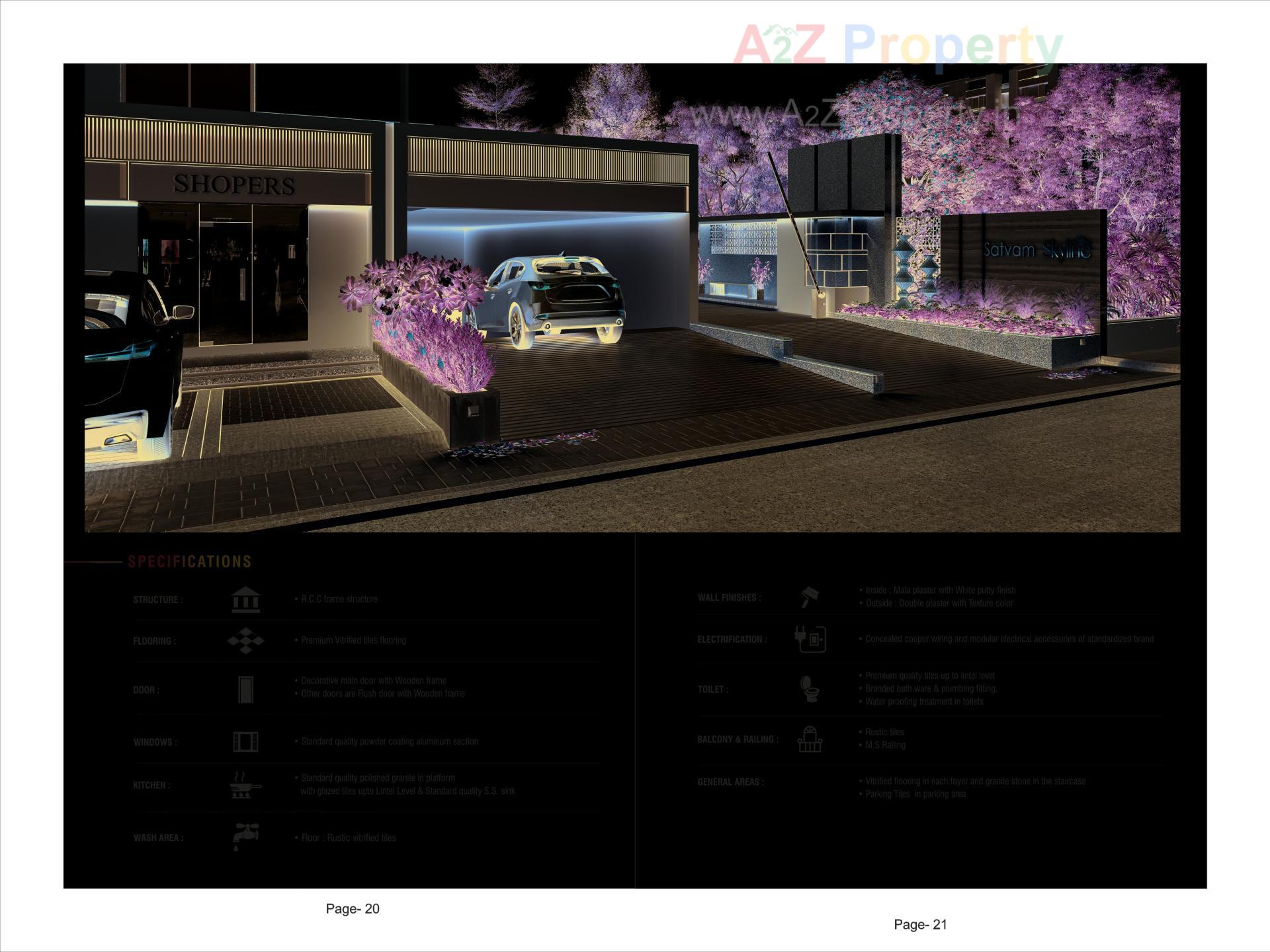  of real estate project Satvam Skyline located at Sargasan, Gandhinagar, Gujarat