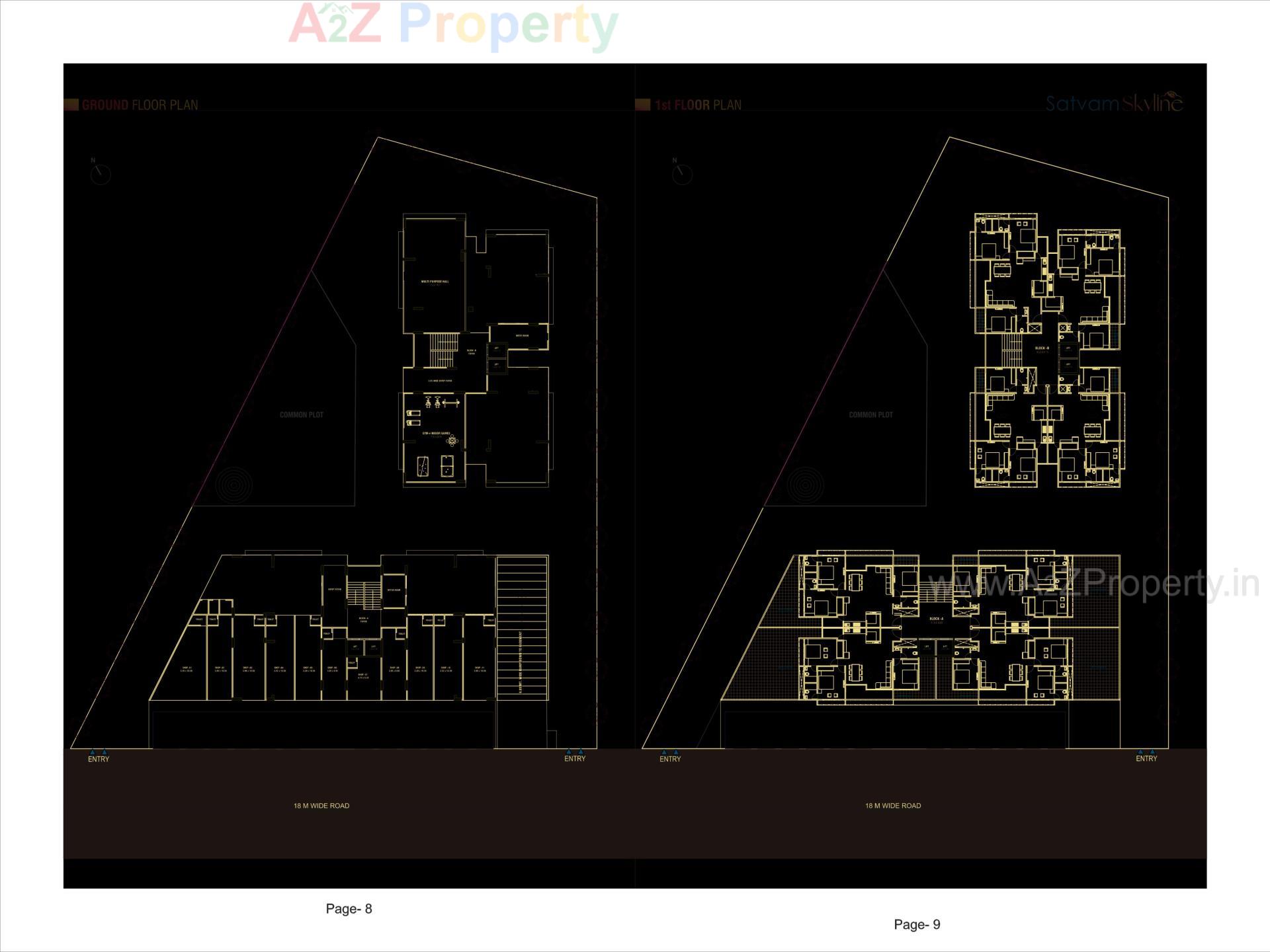  of real estate project Satvam Skyline located at Sargasan, Gandhinagar, Gujarat