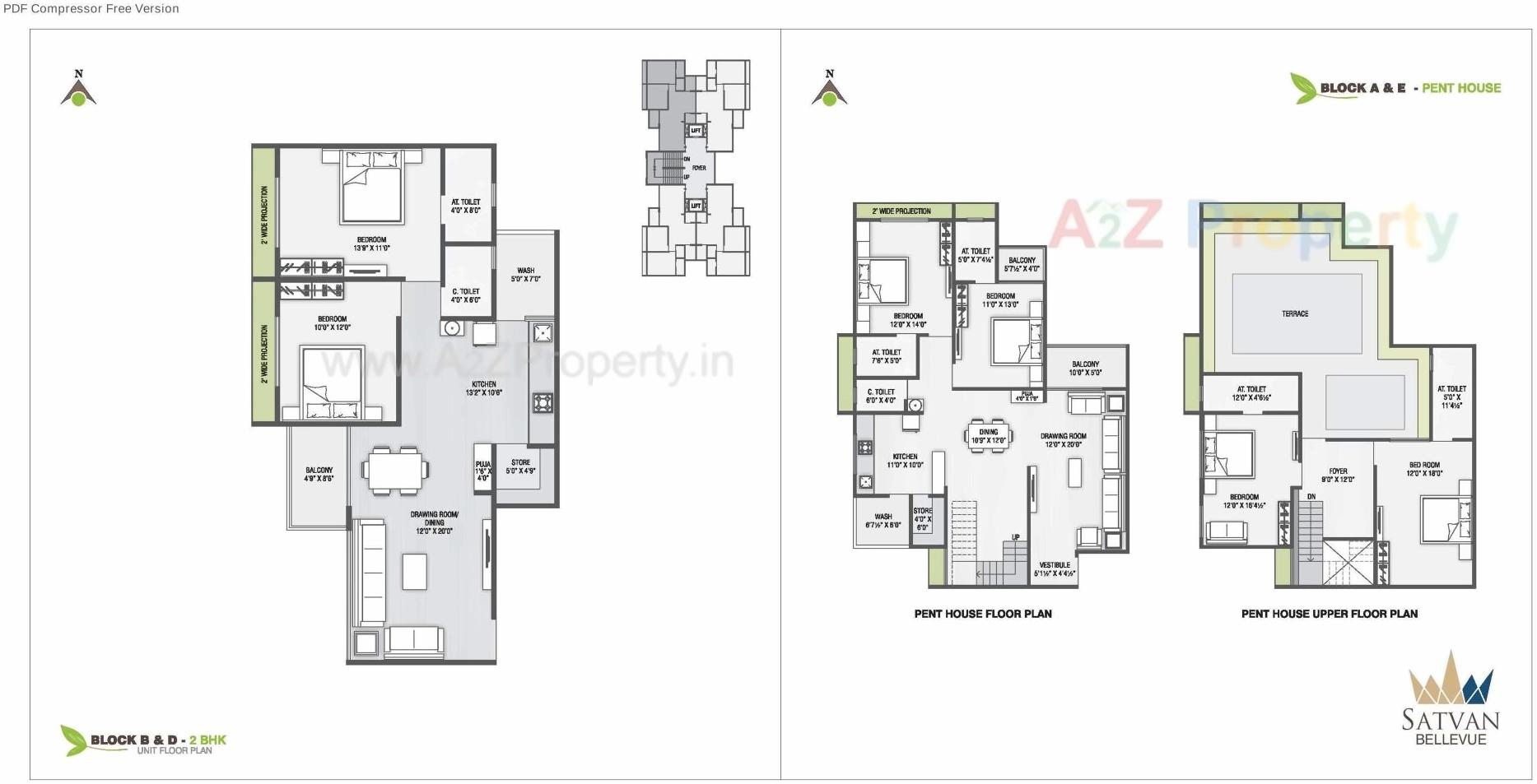 Layout of real estate project Satvan Bellevue located at Kudasan, Gandhinagar, Gujarat